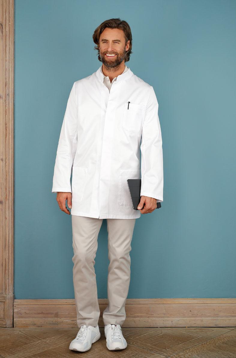 Adam - Weiß - Stehkragen