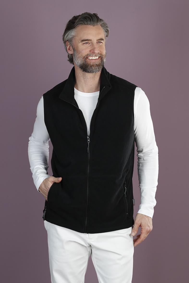 Cortina - Schwarz - Fleece-Weste