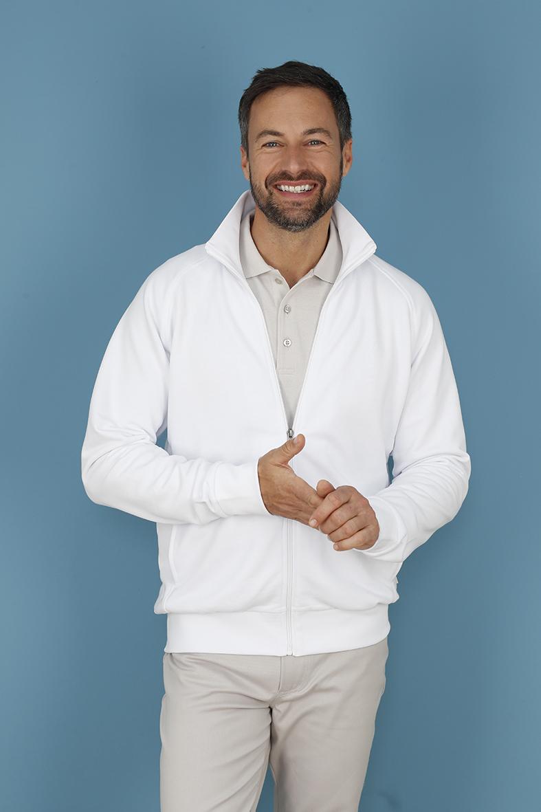 Homer - Weiss - Sweatjacke im College-Stil