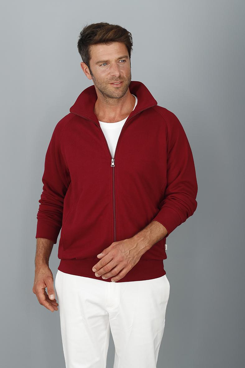 Homer - Bordeaux - Sweatjacke im College-Stil