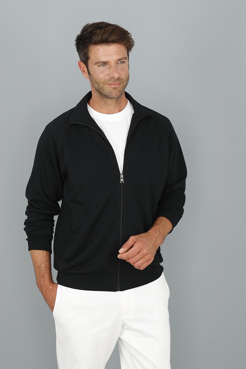 Homer - Schwarz - Sweatjacke im College-Stil
