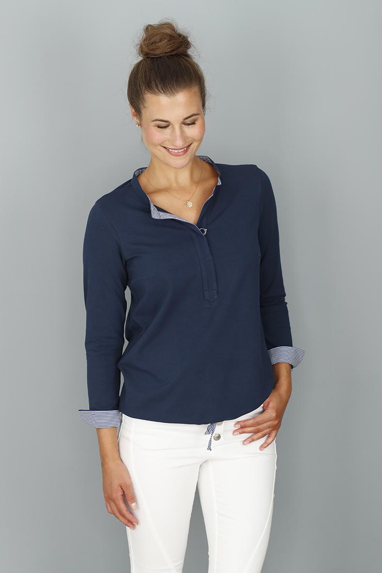 Ibolya - Marine - Blusenshirt