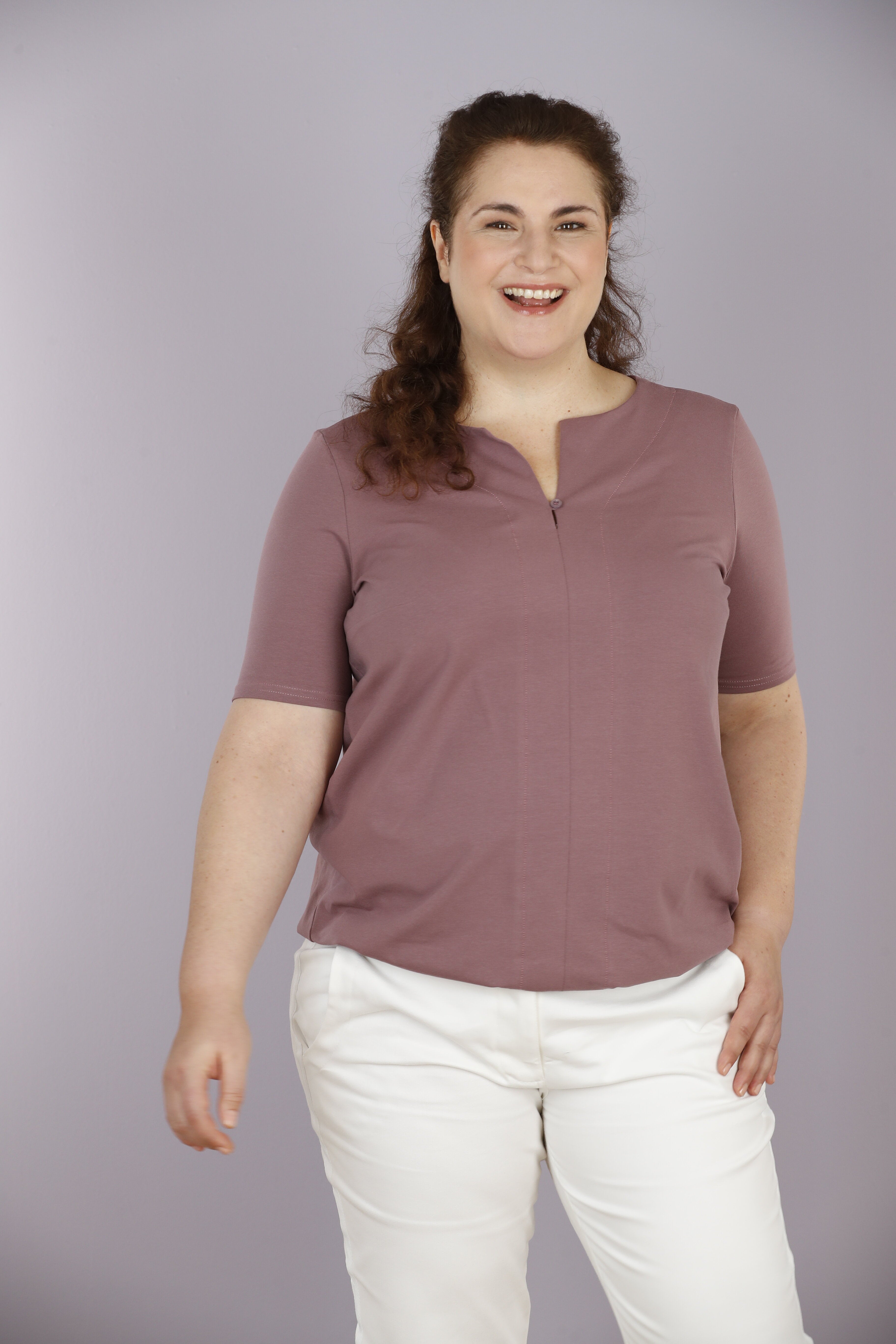 Aniko - Rosenholz - Blusenshirt