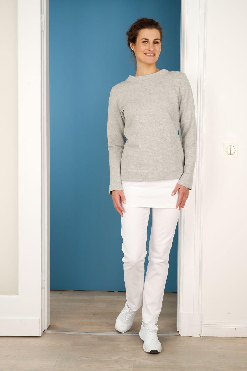 Lanya - Graumelange - Langarm-Sweatshirt